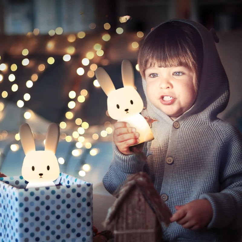 Veilleuse Doulisso | Lapin Veilleuse bébé douce et sûre