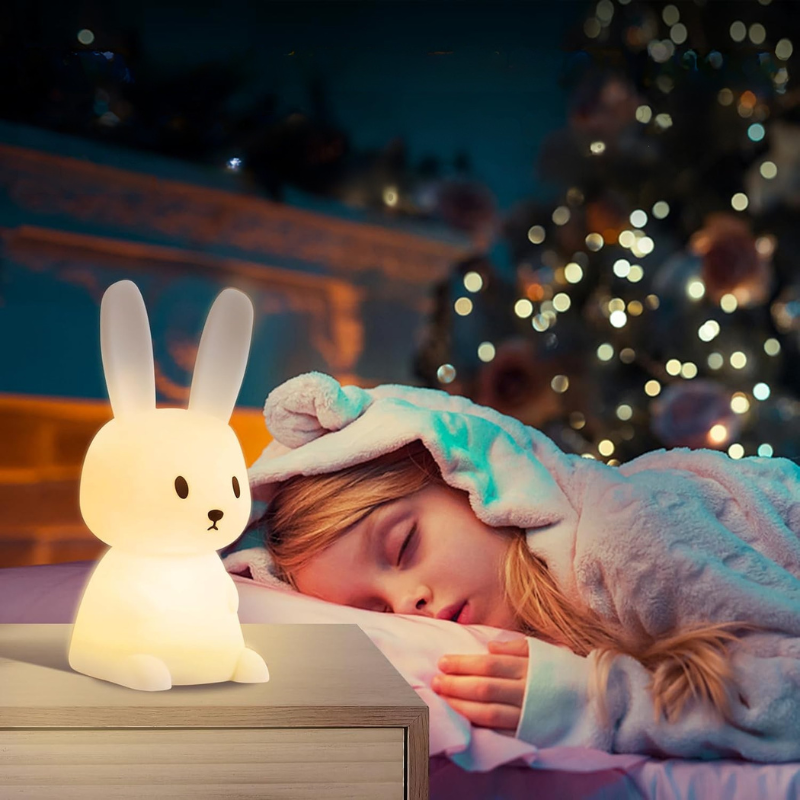 Veilleuse Doulisso | Lapin Veilleuse bébé douce et sûre