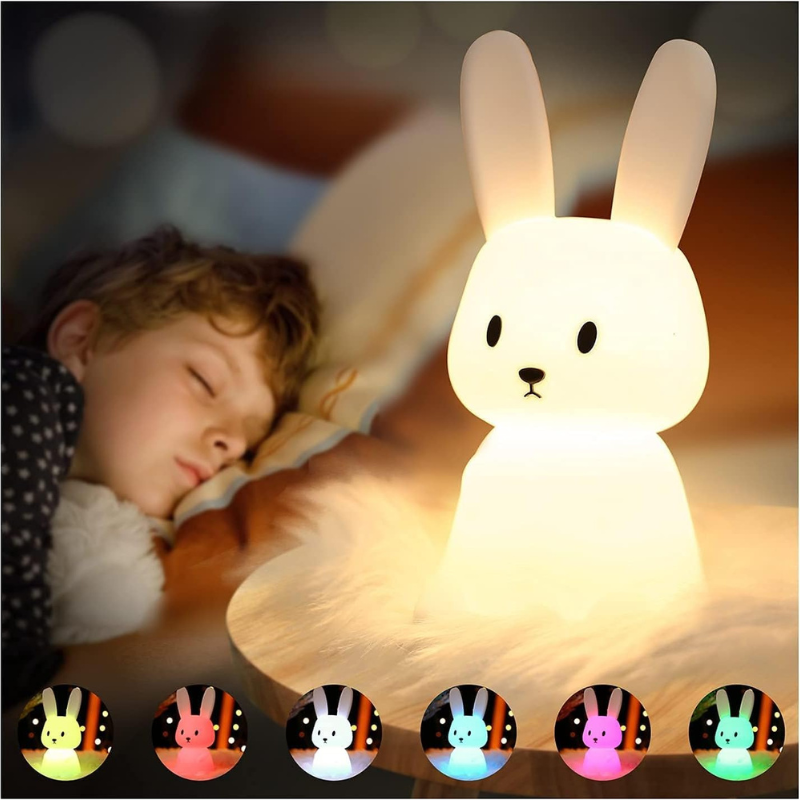 Veilleuse Doulisso | Lapin Veilleuse bébé douce et sûre