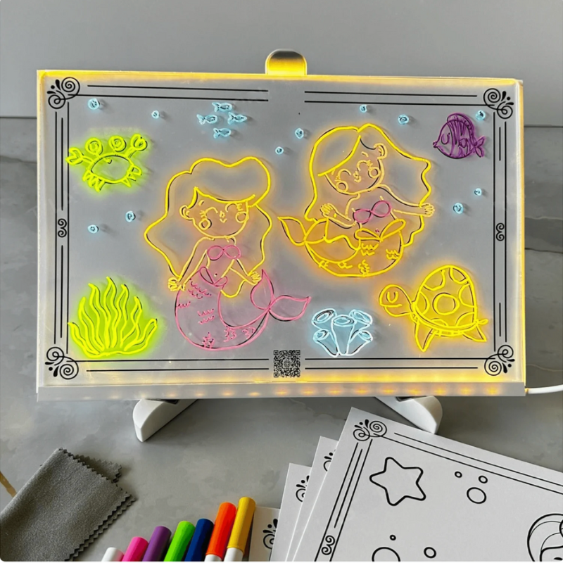 LumiDoulisso™ - Tableau LED lumineux, éducation et fun sans écran