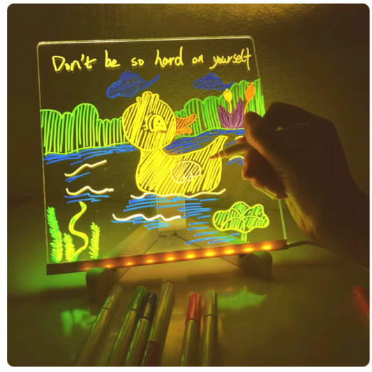 LumiDoulisso™ - Tableau LED lumineux, éducation et fun sans écran
