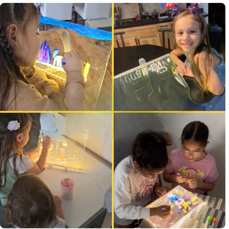 LumiDoulisso™ - Tableau LED lumineux, éducation et fun sans écran