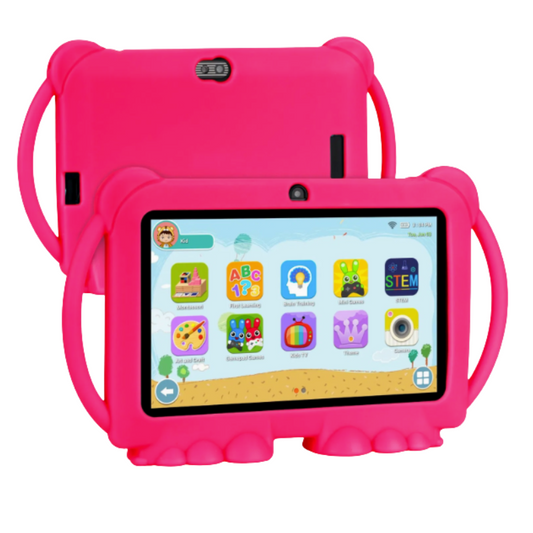 Tablette enfant 7″ rose avec coque